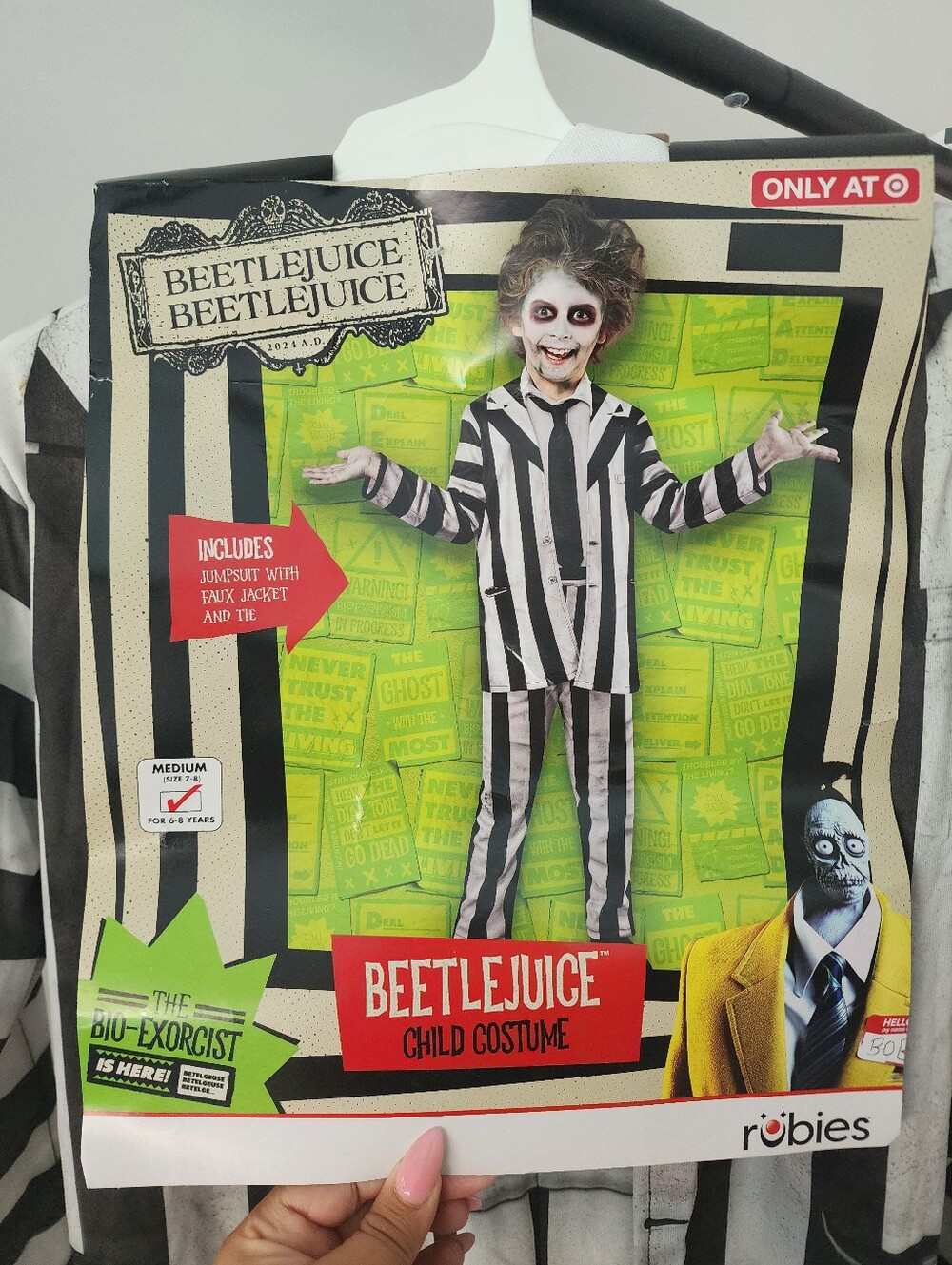 Rubies Beetlejuice Child Costume Size Medium 7-8 Target Exclusive NWT - Picture 2 of 16